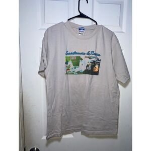 Princess Cruises Scandinavia Russia Graphic T-Shirt Mens XL Tan Souvenir Map Tee
